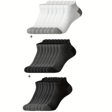 (Mixed Color-12 Pairs, 35-43) [Unisex Striped Socks] 12 Pairs Unisex Striped Athletic Socks | Combed Soft Breathable Summer Fitness Outdoor Short