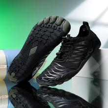 (Black, 4.5) [Women's Water Shoes] Lightweight Quick-Dry Women's Water Shoes-Breathable Mesh Fabric, Rubber Sole, All-Season Comfort