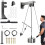 (Black) Wall-Mounted Gym Pulley System, Adjustable Cable Training Set for Home Strength Workouts with Handles & Bar 1