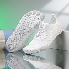 (White, 3) [Women's Water Shoes] Lightweight Quick-Dry Women's Water Shoes-Breathable Mesh Fabric, Rubber Sole, All-Season Comfort