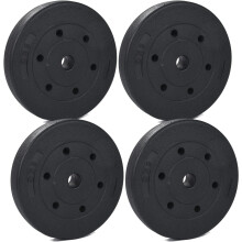 (Variant1) 4x 5kg Weight Plates Standard Weight Lifting Training Disc Barbell Strength Training Set for Bodybuilding Increase