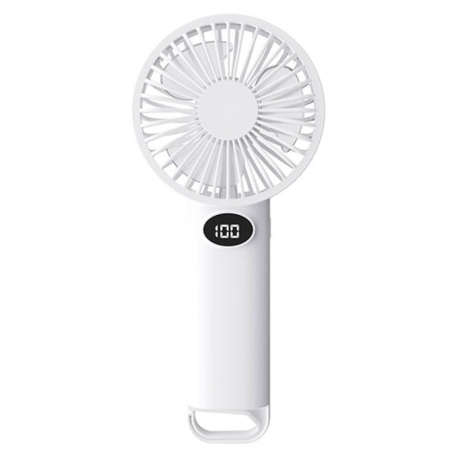 Portable Handheld Small Fan LCD Display with 6-Speed Wind Power Handheld/Vertical Multi-Purpose Small Fan W