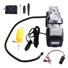 12V Dual Cylinder Car Tyre Inflator Portable Air Compressor Fast Pump with LED Light Digital Gauge for Car Motorcycle