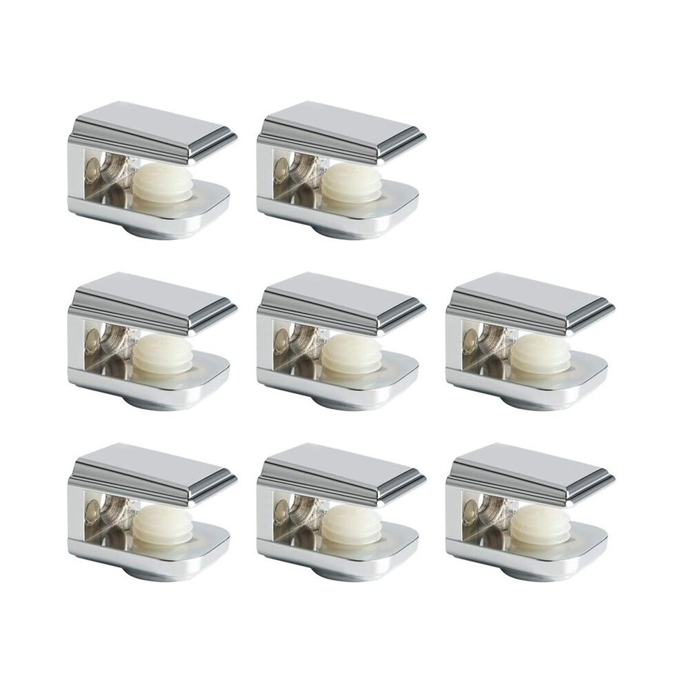 8Pcs Shelf Brackets, Adjustable Shelf Clamps, Wall-Mounted Brackets For 5-8 Mm Shelves, Bathroom Bracket Accessories 6031819216621
