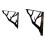 1set Metal Shelf Bracket with Branch-Inspired Design, Ideal for Decorative and Practical Kitchen Shelving 1