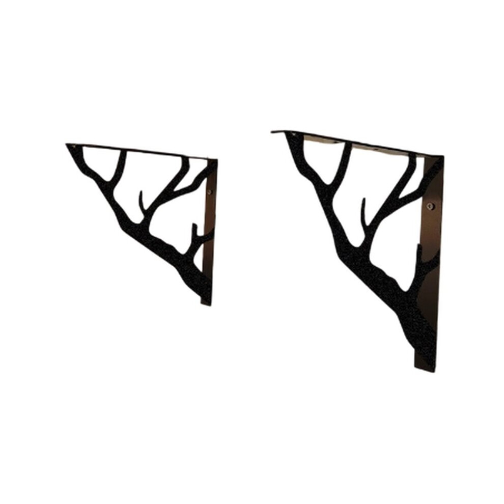 1Set Metal Shelf Bracket With Branch-Inspired Design, Ideal For Decorative And Practical Kitchen Shelving 6033044846642