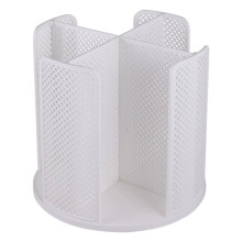 Draaiende Plastic Bekeropslagorganisator Dispenser 4 Compartimenten voor Bekers en Deksels Houder Afneembare Desktop Bekerdispenser
