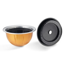 Double Espresso Reusable Coffee Pod, for  Vertuo Next,Coffee Capsule Shell Reusable Filter 80ml