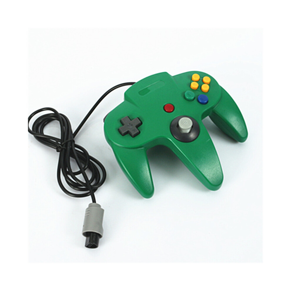 (Green) Wired Controller & Joystick Replacement For Nintendo 64 (N64) Video Game Console Green 413590759676