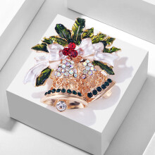 Christmas Enamel Bell Brooch - Simple Fashion Jewelry for Women & Men, Clothing Pins, Gift