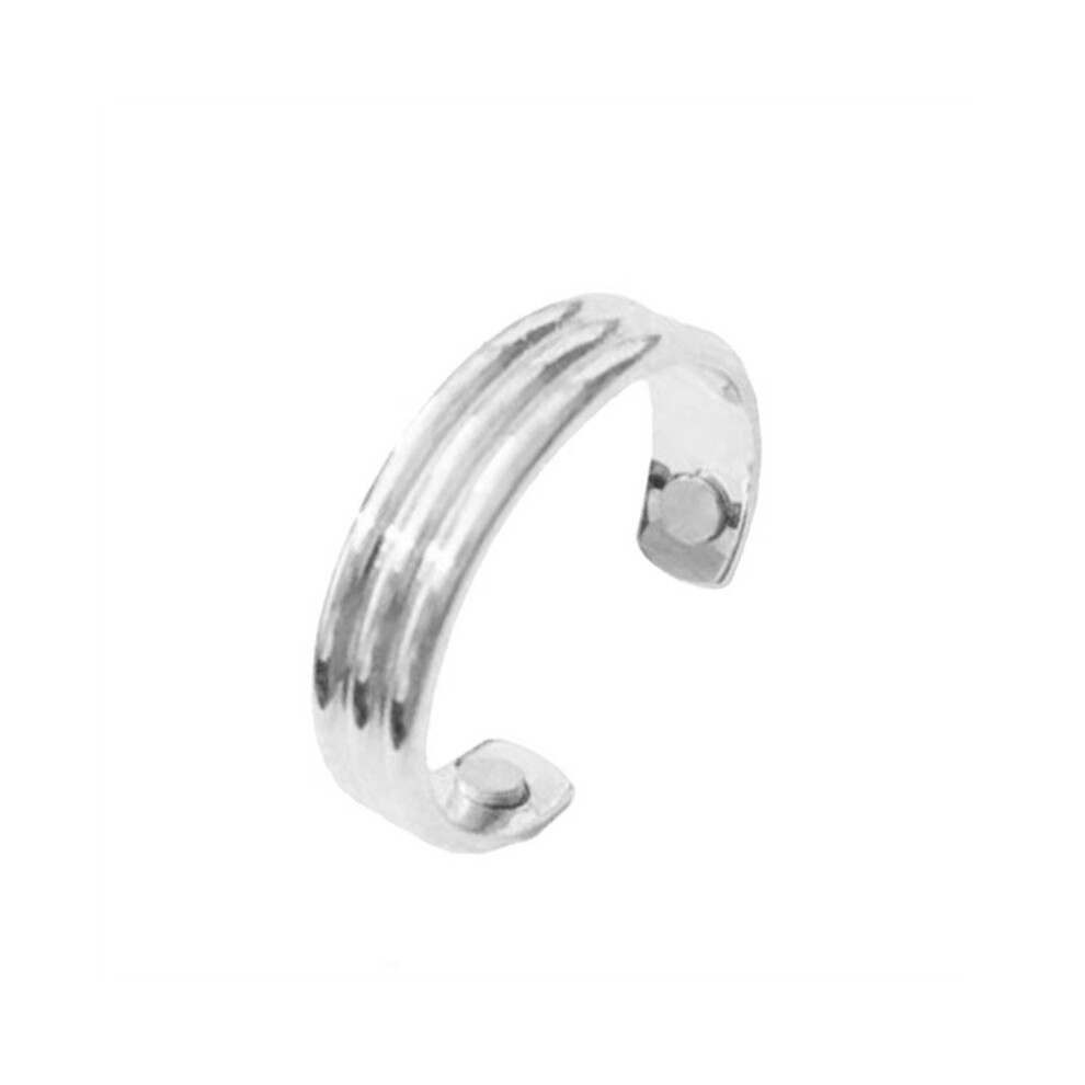 (Silver) Magnetic Open Ring for Arthritis Pain Relief & Healing Therapy