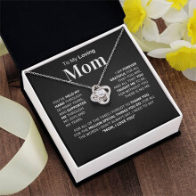(Silver) To My Mom Necklace: Perfect Birthday & Christmas Gift from Daughter & Son - Sentimental Jewellery