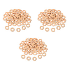 450 Stück 25 mm / 1 Zoll Holz Bastelring Unvollendete Holzringe Kreis Holz Anhänger Stecker für DIY-Projekte