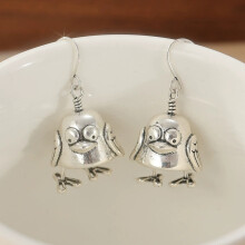 Vintage Thai Silver Bird Earrings | Cute & Quirky Design | Unique Niche Jewelry