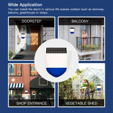 (ZIGBEE Tuya) ZIGBEE Tuya Smart Home Alarm Outdoor Solar Powered Sound and Light Alarms