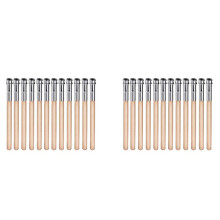 24 Pieces Wooden Pencil Extenders Art Pencil Lengthener Crayon Extension with Aluminum Handle for School Office Supplies