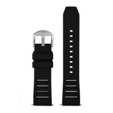 (Black, 20MM) Suitable for Swatch, Huawei GT, Cassegou, Seiko: 20/22mm Medu Rubber Strap