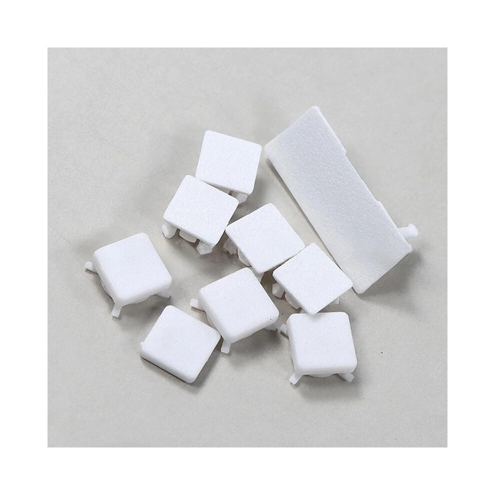 PS3 Slim 2000/3000 White Button Feet Screw Cap Cover Set Replacement