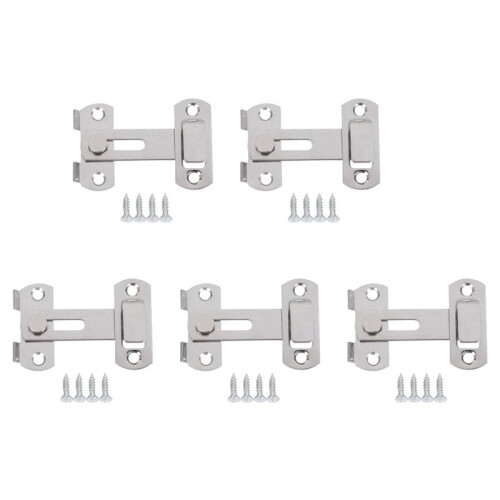 5X Hasp  METAL Hasp  Lock Sliding Door Lock for Window Cabinet Fitting
