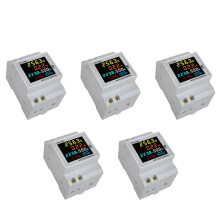5X Din Schiene AC Monitor 6IN1 40-300V 100A Spannung Strom Leistungsfaktor Aktiv KWH Elektrische Frequenzmesser VOLT AMP