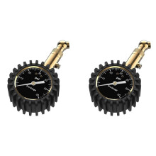 2X Tire Pressure Gauge - (0-60 PSI) Heavy Duty, Accurate with Glow Dial, Low - High Air Pressure Gauge