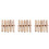 15 Pcs Gold Tone Brass Straight Hose Connector Joiner 1