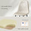 (BEIGE-Suede, 2pcs) Dining Chairs Set w/Padded Seat Metal Leg Kitchen 3