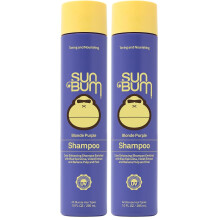 Sun Bum Blonde Purple Shampoo - Cleanses and Prevents Dryness with Deep Moisturizing and Brightening Formula - Color Friendly - 10 oz,(Pack of 2)