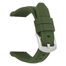 (Green, 26MM) 20-26mm Quick Fit Silicone Straps for Garmin, Seiko, Huawei & Samsung Watches
