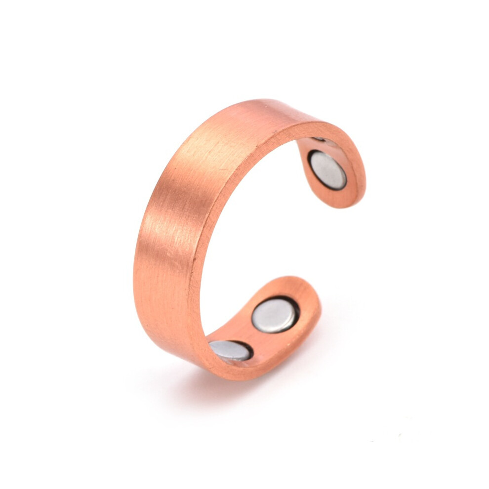 (Copper) Red Copper Magnetic Open Ring for Arthritis Pain Relief & Healing Therapy