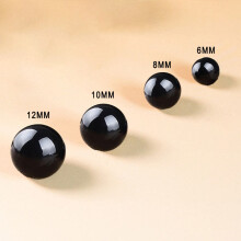 (12MM) 10PCS Natural Black Onyx Gemstone Round Spacer Beads 6-12MM