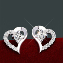 Stylish Heart Stud Earrings for Women & Girls - Perfect Christmas Jewelry Gift