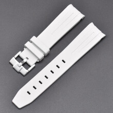 (White) Suitable for Omega Swatch Co-branded Planet Series Moon Silicone Watch Band