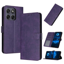 (purple) Flip Case for Motorola Edge 70 Pro PU Leather Wallet Cover Multi Card Slots Magnetic Closure Kickstand