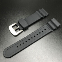 (Black - Lychee) Seiko Prospex SNE537 11 Series 22MM Silicone Strap