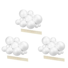 Projectkit voor Het Zonnestelsel, PlanetModel Crafts 42 Bolletjes van Polystyreen van Verschillende Grootte voor Wetenschappelijke Projecten op School