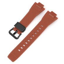 (Brown-Steel Ring) G-Shock GST-B400 Replacement Black Buckle Strap