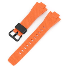 (Orange-Steel Ring) G-Shock GST-B400 Replacement Black Buckle Strap