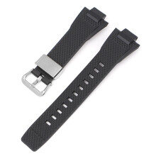 (Steel Ring 1) Steel Heart Quick Release Rubber Lugged Strap for Casio GST-B400