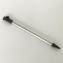 (Black) 1PCS Stylus Touch Pointer Metal Extendable Pen for Nintendo New 3DS XL/LL