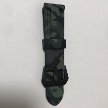 (Blue) 24MM Camouflage Silicone Strap for Panerai PAM368, 389, 11 - Replacement Watch Band