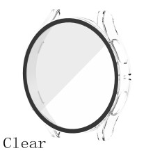 (40mm-Transparent) Galaxy Watch 5 Hard Case & Tempered Glass Screen Protector Cover - Durable PC Protection