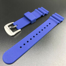 (Blue-vertical) Seiko Prospex SNE537 11 Series 22MM Silicone Strap