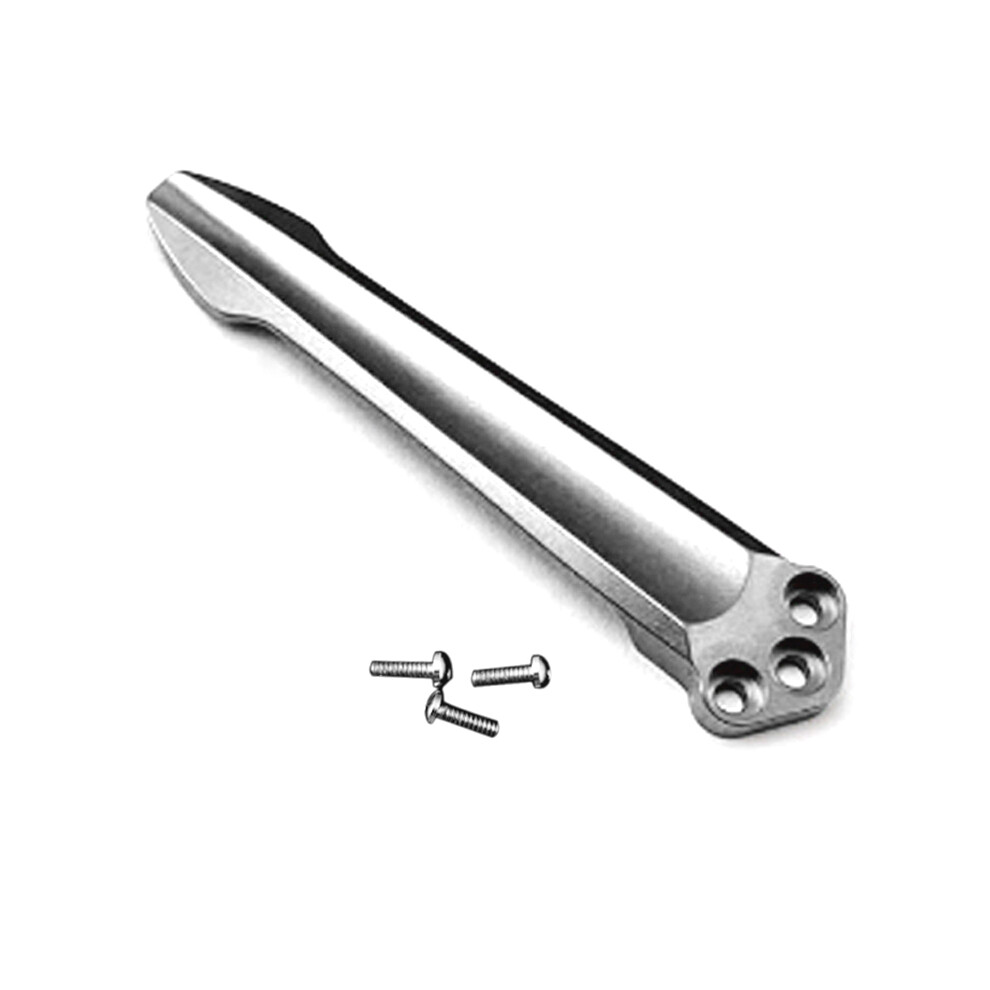 (Silver) Titanium Alloy Back Clip Pocket Attachment For Benchmade 551 Griptilian Folding Knife Silver 413590767046
