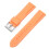 (Orange, 24MM) 16-24mm Silicone Strap, Waterproof Quick Release with Silver Buckle 1