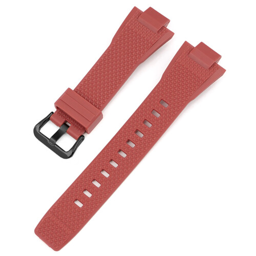(Red-Rubber Ring) G-Shock GST-B400 Replacement Black Buckle Strap