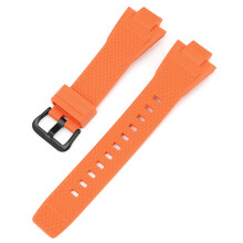 (Orange-Rubber Ring) G-Shock GST-B400 Replacement Black Buckle Strap