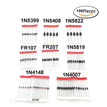 100PCS 8 Values Switching Signal Fast Recovery Schottky Rectifier Diode Assortment Master Kit
