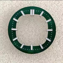 (Green) Replacement Parts 30.5mm Watch Repair Luminous Dial for NH35/36 3 o'clock Movement