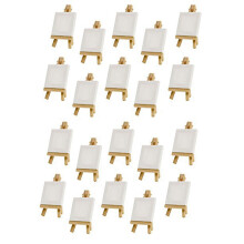 20 Set Display Cavalletto con Tela 8X8 cm Numeri Tavolo da Sposa Pittura Hobby Pittura Artigianato DIY